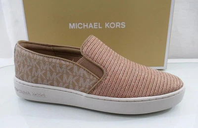 Zapatilla deportiva Michael Kors Keaton sin cordones cadena brillante malla camel talla múltiple 9,5 Foto 1 de 4