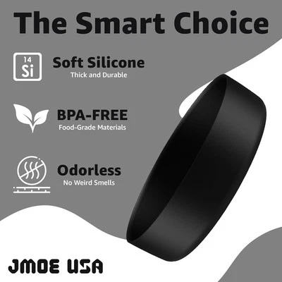 Jmoe USA Protective Silicone Boot for 64oz Stanley IceFlow Jug - Black