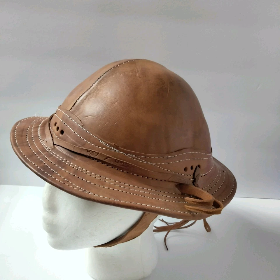 Sombrero de Vaquero Tradicional Brasileño de Cuero para Niños, Marrón Medido 6.5" en el Interior Foto 1 de 4