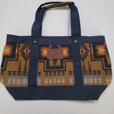 Pendleton Woolen Mills Aztec Tote Zip Close Southwestern Purse USA 19”x 12”x 6" - Image 1 of 4