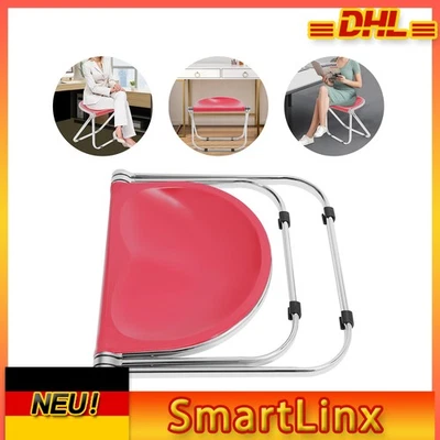 Rot ElektroplattiertPET Moderner Klappstuhl Kreativer einfacher klappbarer Stuhl - Bild 1 von 4