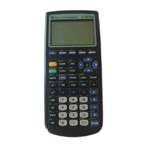 Calculadora gráfica Texas Instruments TI-83 Plus negra - probada, sin cubierta - Imagen 1 de 3
