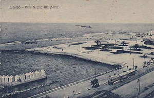 POSTCARD 1930s LIVORNO VIALE REGINA MARGHERITA EDITION ALBERTO MEIA 1-181 - Picture 1 of 1