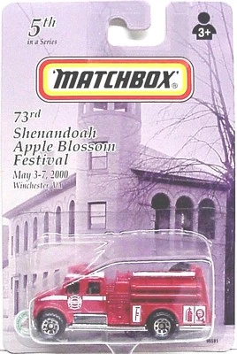 73rd Shenandoah Apple Blossom Festival International Fire Truck by Matchbox - Image 1 of 3