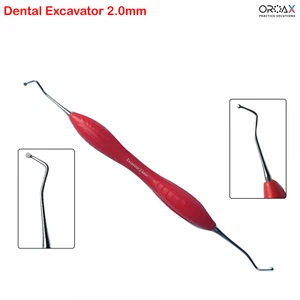 Cucchiaio Dentale Escavatore 2mm Manico Silicone Strumenti Cariosi Rimozione e Restauro - Foto 1 di 3