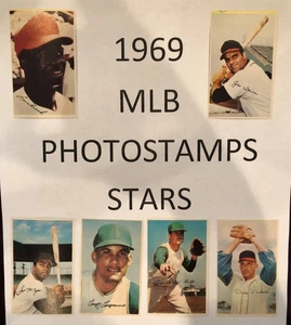 1969 BASEBALL MLB PHOTOSTAMPS $4.99 Each - Picture 1 of 6