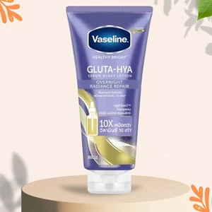 Vaseline Healthy Bright Gluta-Hya Serum Burst Lotion Overnight Radiance 300ml