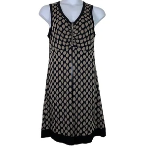 Seduce Size 14 Cardigan Dress Zip Top Open Bottom Knit Polka Dot Knee Length - Picture 1 of 6