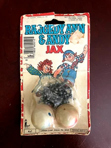 Gioco vintage per bambini giocattolo in metallo Jacks Raggedy Ann & Andy NOS - Foto 1 di 12