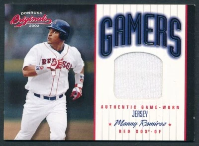 Camiseta deportiva Donruss Gamers 2002 usada en juegos GU reliquia #G-15: Manny Ramirez/500 Foto 1 de 2