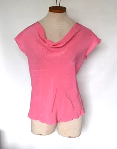 Top de mujer Allison Taylor, talla M, 100 % rosa seda - Imagen 1 de 3