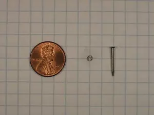 500 CLAVOS DE ALAMBRE #18 x 5/8"" LARGO, ACERO, 7/64"" DIÁMETRO DE LA CABEZA, 0,0475"" DIÁMETRO DEL VÁSTAGO - Imagen 1 de 1