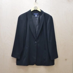 Preston & York Shawl Neck Single Button Plus Size Career Blazer 16W - Picture 1 of 4