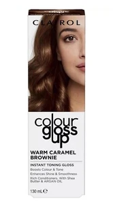 CLAIROL 130ML COLOUR GLOSS UP WARM CARAMEL BROWNIE - Picture 1 of 6