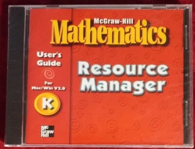 McGraw-Hill Mathematics: Resource Manager User's Guide K (CD-Rom) New Sealed  - Image 1 of 4