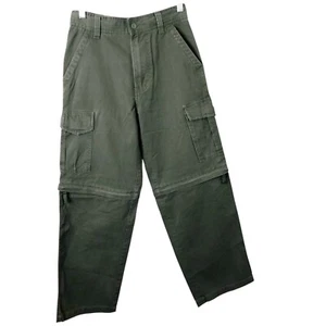 Sonoma NWT Boys' Olive Convertible Zip Off Cotton Cargo Pants Size 14 (28x28) - Picture 1 of 10