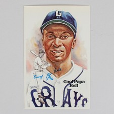 Cool Papa Bell Signed Postcard Homestead Grays Perez Steele - COA JSA
