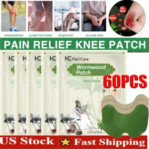 60PCS Knee Relief Patches Sticker Joint Pain Wormwood Ache Plaster Pad Health - Picture 1 of 18