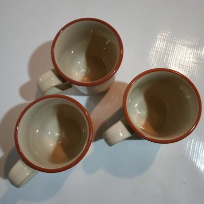 Juego de 3 tazas de gres vintage Noritake Raindance Southwest Foto 1 de 4