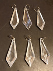 Klare kleine Perlen Kronleuchter Ersatzlicht Prismen Tropfen Eiszapfen x 6 Handwerksartikel