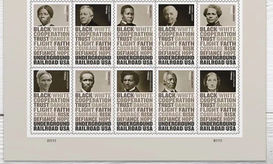 #5833 - 5843b 2024 Underground Railroad Plate  Block/10 (After March 9)  - MNH - Image 1 of 1