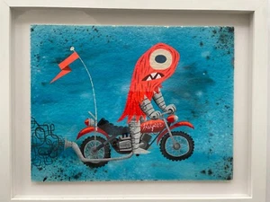 Tim Biskup Painting "Helper" Original Art Painting 2006 Rare - Picture 1 of 4