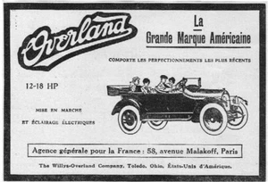 *** Overland _ automobile US *** 1919 - pub. (13,5 x 9,5) // a077 - Picture 1 of 1