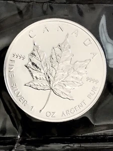 10 x 1oz 1997 CANADIAN MAPLE Silver Bullion Coins_Sealed Ltd Edition_BU_Key - Picture 1 of 5
