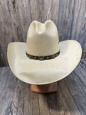 Vintage Bailey U-Rollit Straw Cowboy Bull Rider Style Hat Size 6 5/8