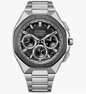 Citizen Attesa CC4104-53E Ceramic Bezel Solar Titanium Sapphire Satellite Radio - Imagen 1 de 6
