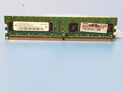Infineon HYS64T64000HU-3.7-A 512MB 1Rx8 DDR2-533 PC2-4200U-444-11-A1 Memory - Image 1 of 2