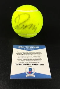 DOMINIKA CIBULKOVA SIGNED WIMBLEDON TENNIS BALL AUTHENTIC AUTOGRAPH BAS BECKETT - Picture 1 of 2