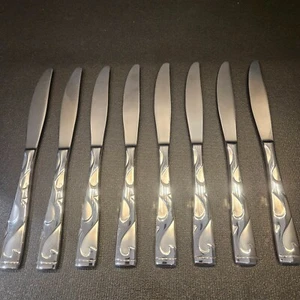 (8) ONEIDA TOSKANA MESSER - MIT MATTIERTEN ROLLEN. 18/10 (#91) - Bild 1 von 4