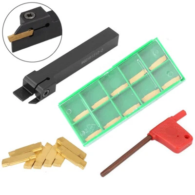 MGEHR1212-2 Stechhalter Abstechstahl mit 10 Wendeschneidplatte Klemmhalter set - Bild 1 von 4