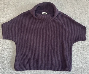 Pact Wasserfallausschnitt Pullover One Size Bio Baumwolle Dolman Oversized Lila - Bild 1 von 12