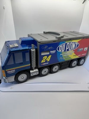 Micro Machines 1999 Jeff Gordon NASCAR DuPont Semi Truck Trailer Playset Hasbro - Image 1 of 4
