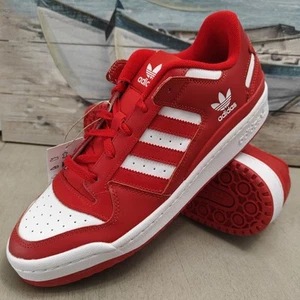 Scarpe casual Adidas Originals Forum basse uomo taglia 10,5 rosso bianco HQ1495 - Foto 1 di 11