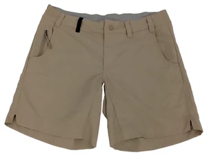 The North Face Women's Shorts Size 2 Beige Lightweight Pocket Zip Popper Used F1 - Picture 1 of 11