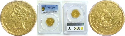1841-D $5 Liberty Gold PCGS XF-40 - Image 1 of 3