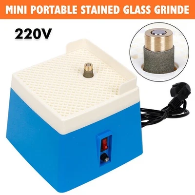 Mini Portable Stained Glass Grinder Diamond Automatic Art Grinding Tools Kit AU - image 1 of 4
