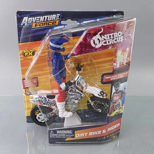 Adventure Force Nitro Circus Dirt Bike & Rider Travis Pastrana 1:12 Scale Stunt - Picture 1 of 9