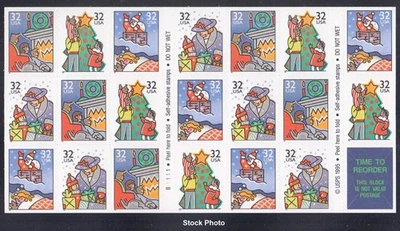 US 1996 Christmas - Booklet of 20, Family, Scott 3116a - Plate #B11111, Mint NH - Image 1 of 2