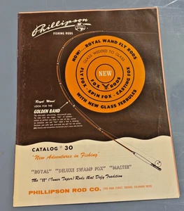 Catálogo de caña de pescar Phillipson 1969 #30 Royal Deluxe Swamp Fox Master Denver, CO - Imagen 1 de 6