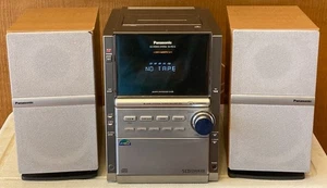 Panasonic SA-PM16 AM/FM Stereo 5 CD Cassette Player No Remote (tape no work) - Picture 1 of 7