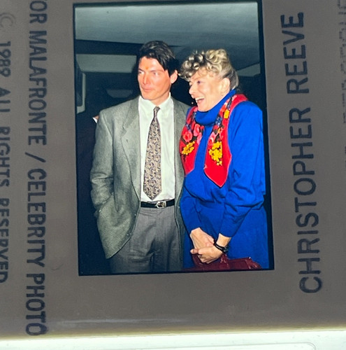 1980's Christopher Reeve Vintage Candid Photo 35mm slide transparency ...