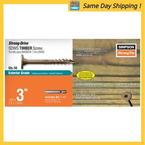0.220 in. x 3 in. T40, Washer Head, Strong-Drive SDWS Timber Screw, Exterior ... - Picture 1 of 6