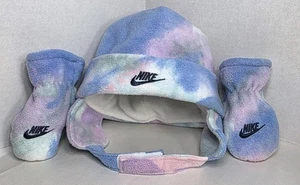 Nike Futura Printed Trapper Hat & Mittens Set Toddler One Size Soft Winter Gear - Picture 1 of 19