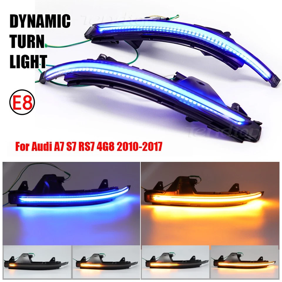 Intermitente indicador de luz de giro LED dinámico para Audi A7 S7 RS7 4G8 2010-2017 Foto 1 de 4
