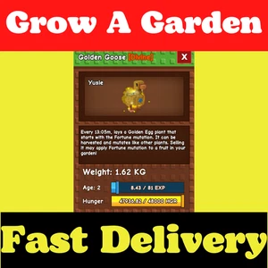 🟢Online🟢 Roblox Grow a Garden 🪿 Golden Goose CHEAPEST and FAST DELIVERY - Picture 1 of 1