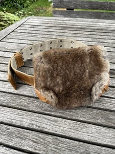 Riñonera vintage de piel de cuero Y2K cinturón boho vaquera  - Imagen 1 de 14